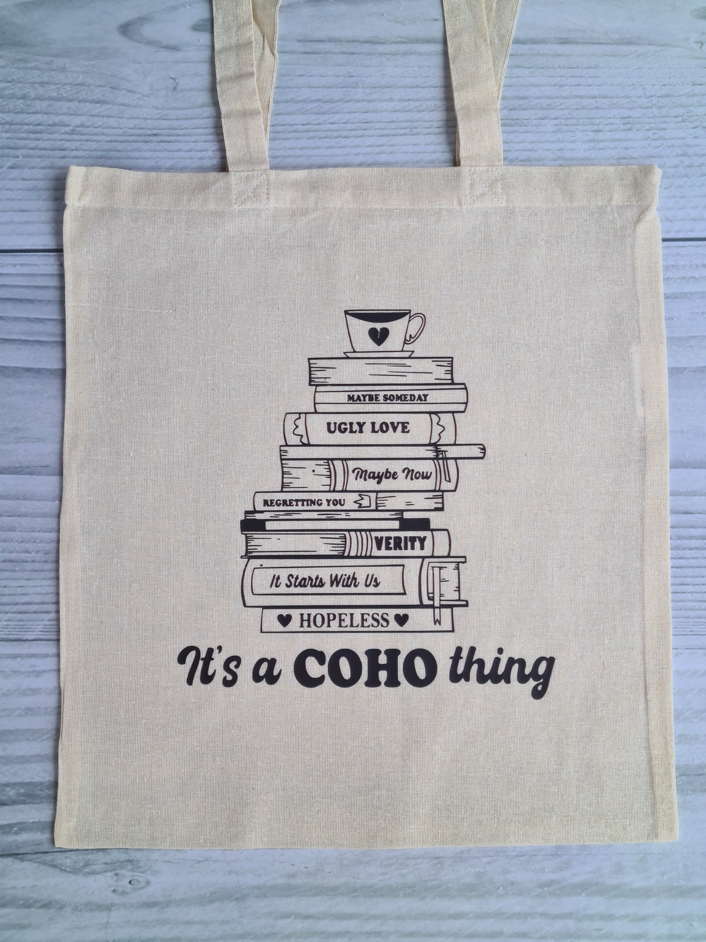 Colleen Hoover Book Stack Tote