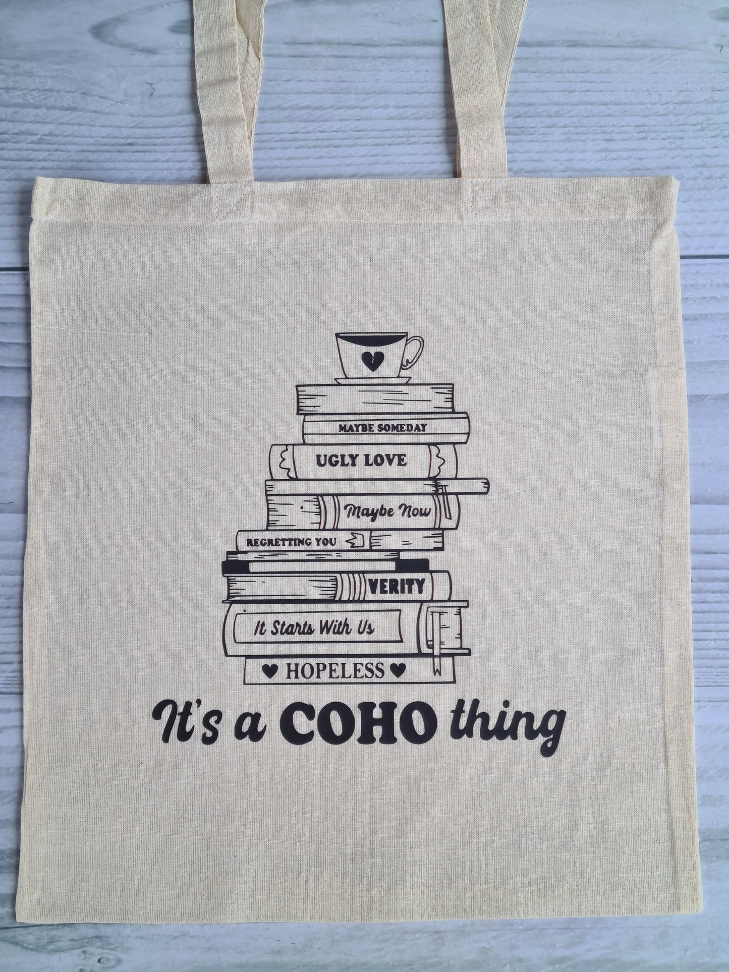 Colleen Hoover Book Stack Tote