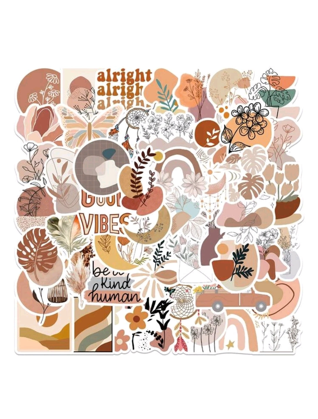 Neutral Colour Plant : 5 random-in-a-pack