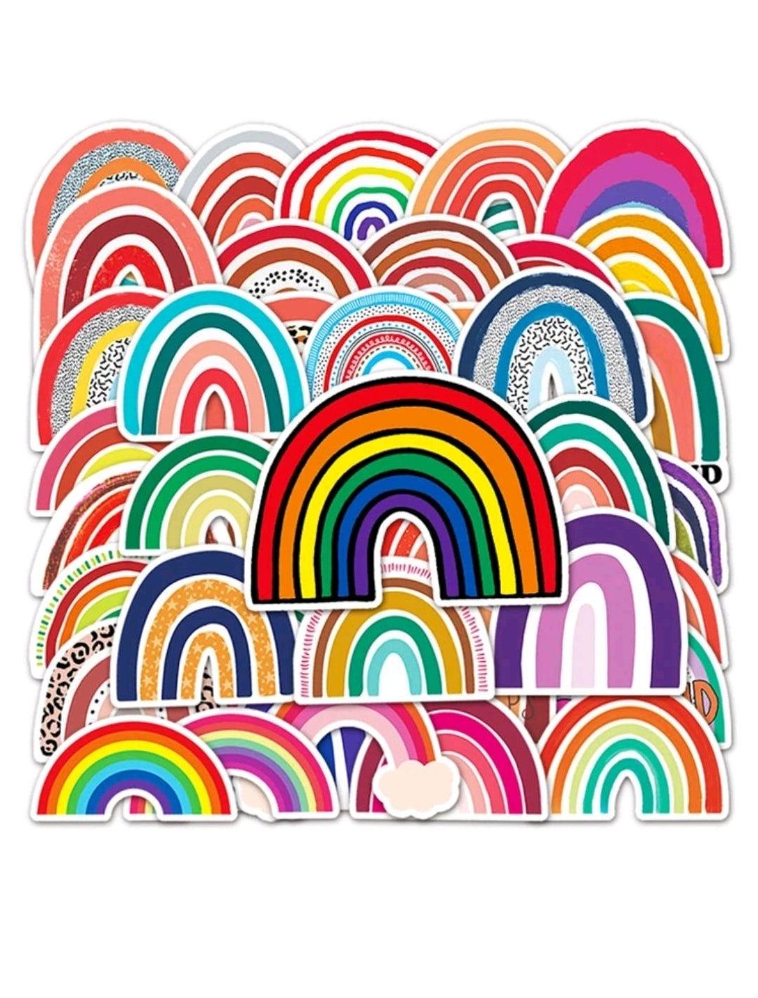 Rainbow Stickers : 5 random-in-a-pack