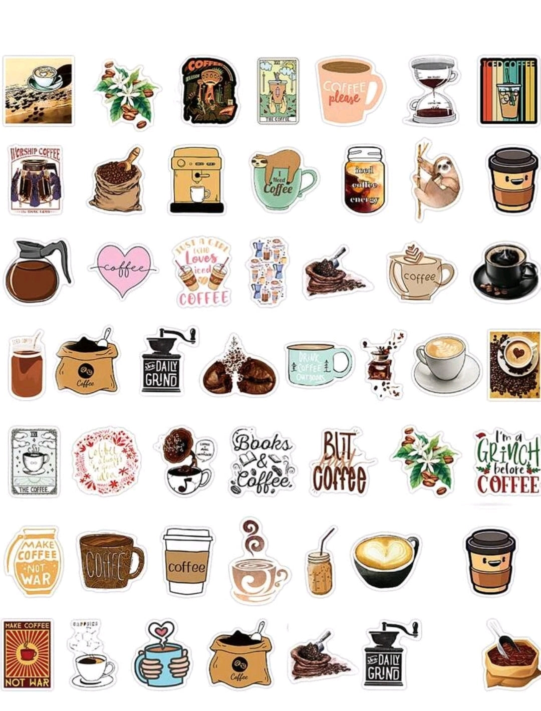 Coffee Stickers 1 : 5 random-in-a-pack
