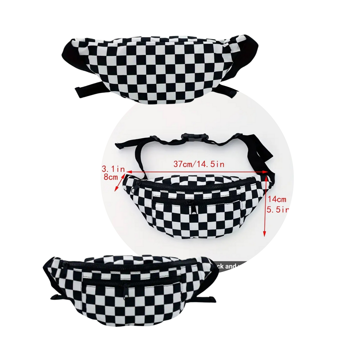 Checkered Fanny Pack