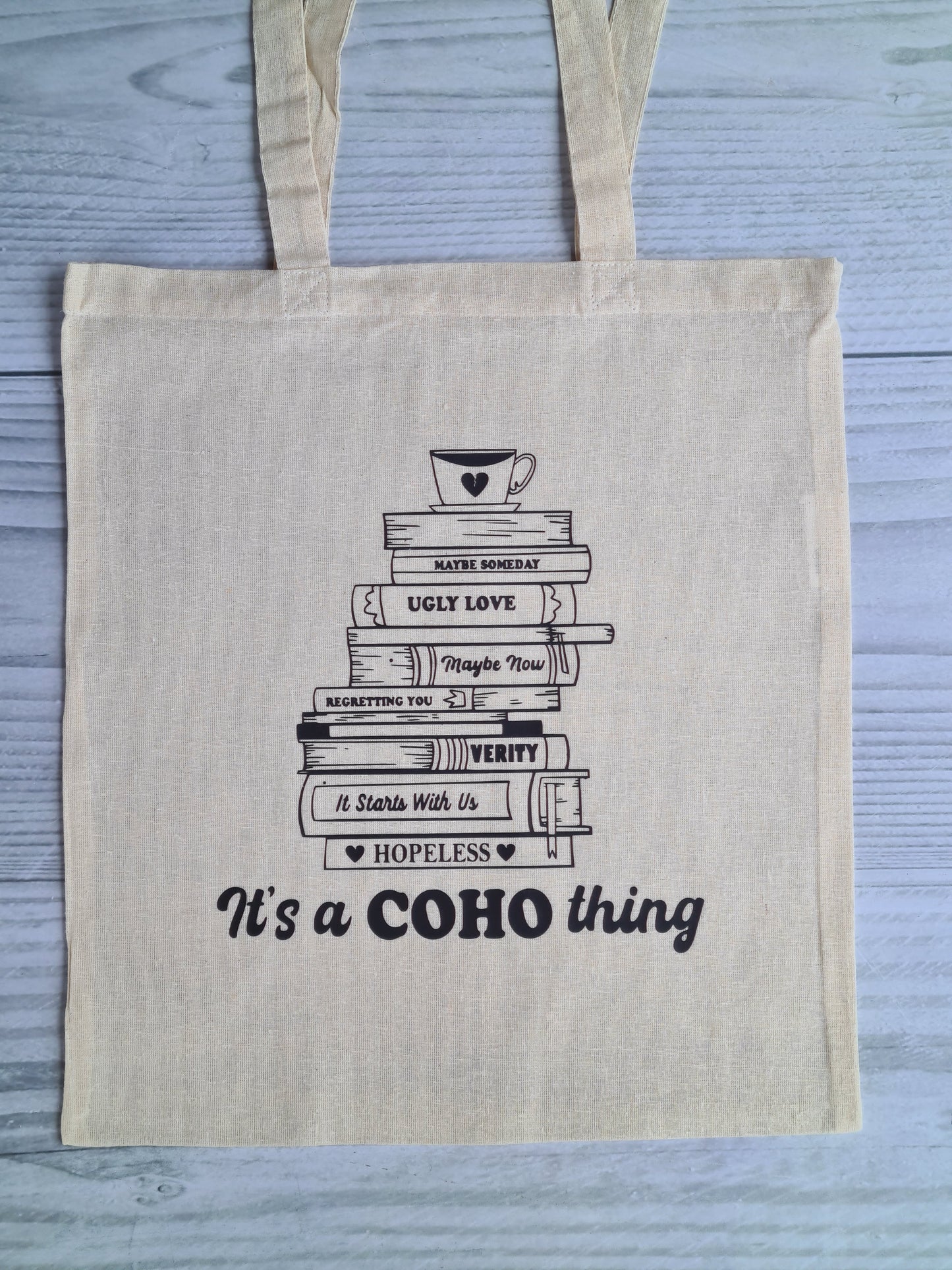 Colleen Hoover Book Stack Tote