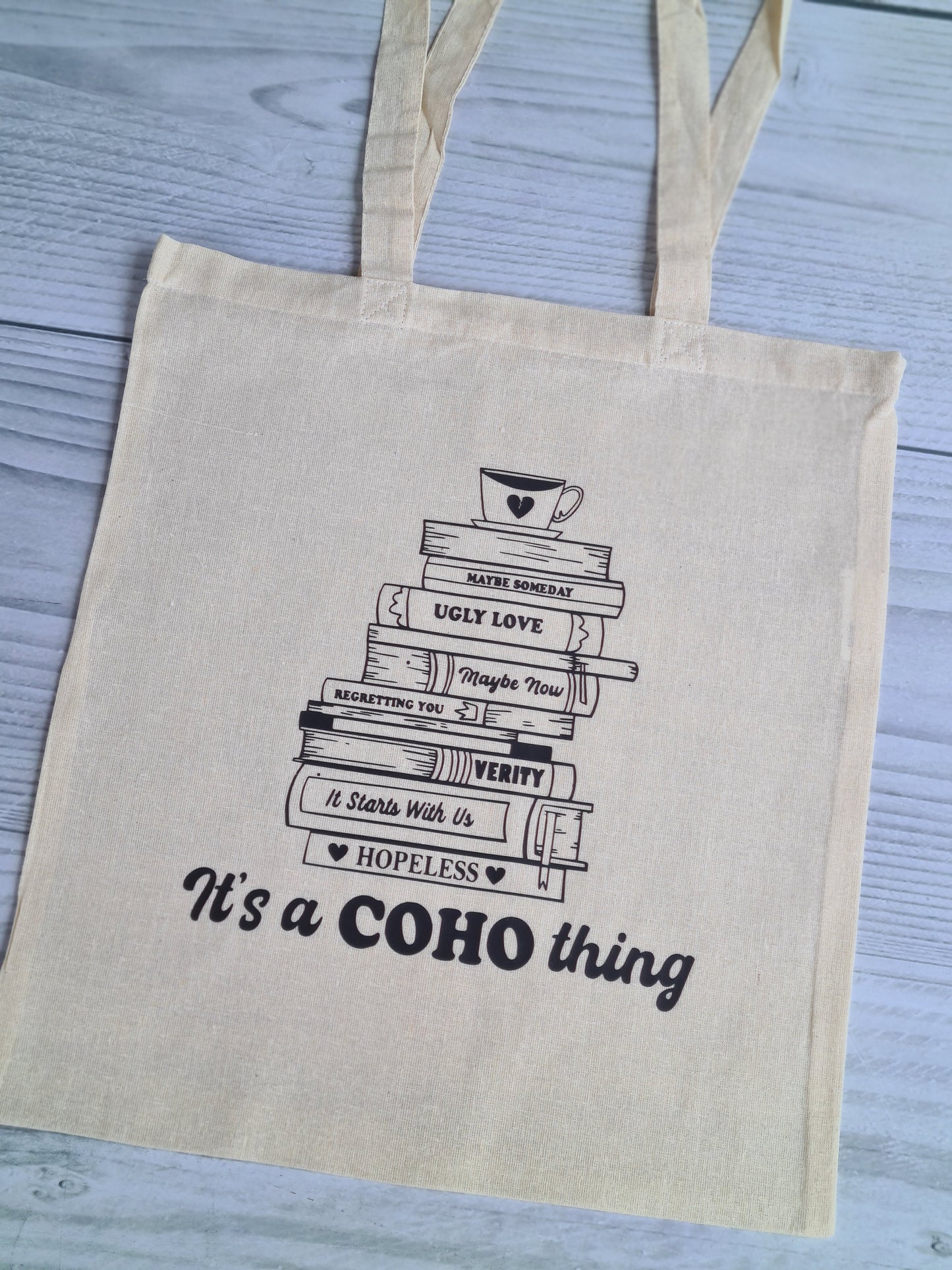 Colleen Hoover Book Stack Tote
