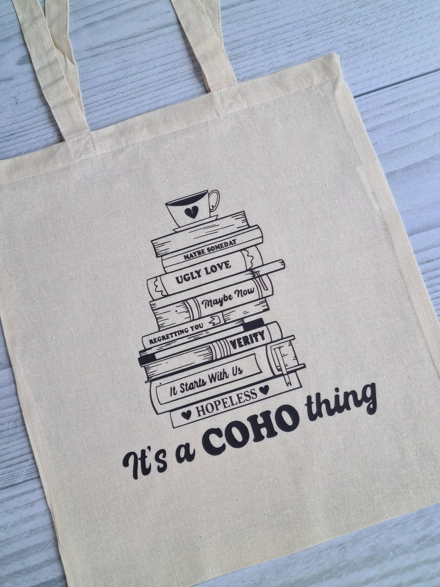 Colleen Hoover Book Stack Tote
