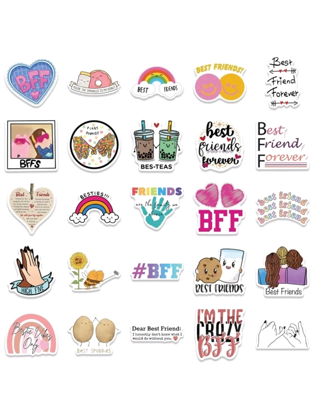 Best Friend Stickers : 5 random-in-a-pack