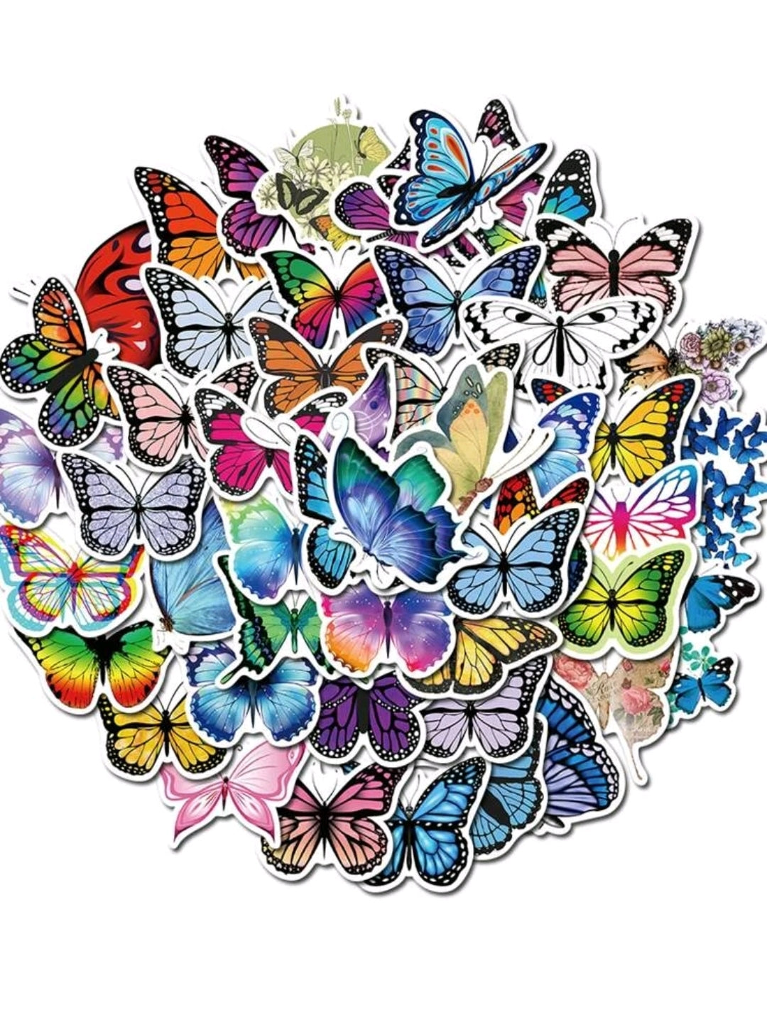 Butterfly Stickers : 5 random-in-a-pack