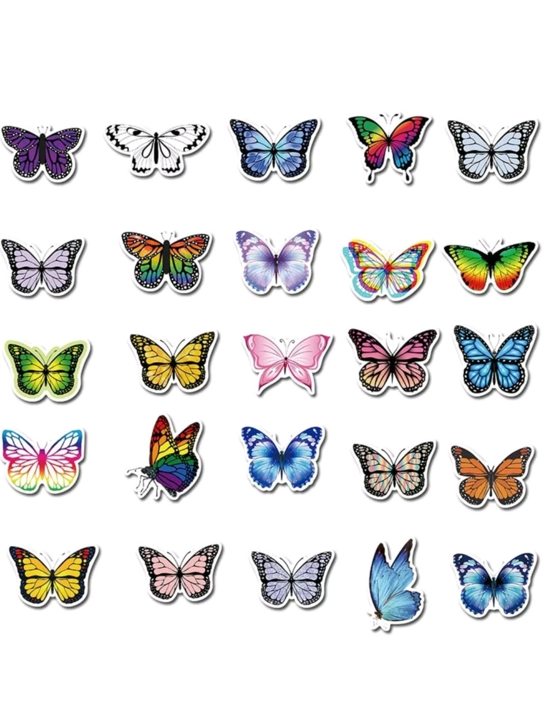 Butterfly Stickers : 5 random-in-a-pack