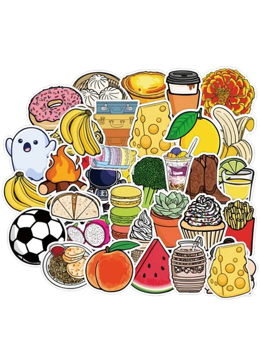 Food Stickers : 5 random-in-a-pack