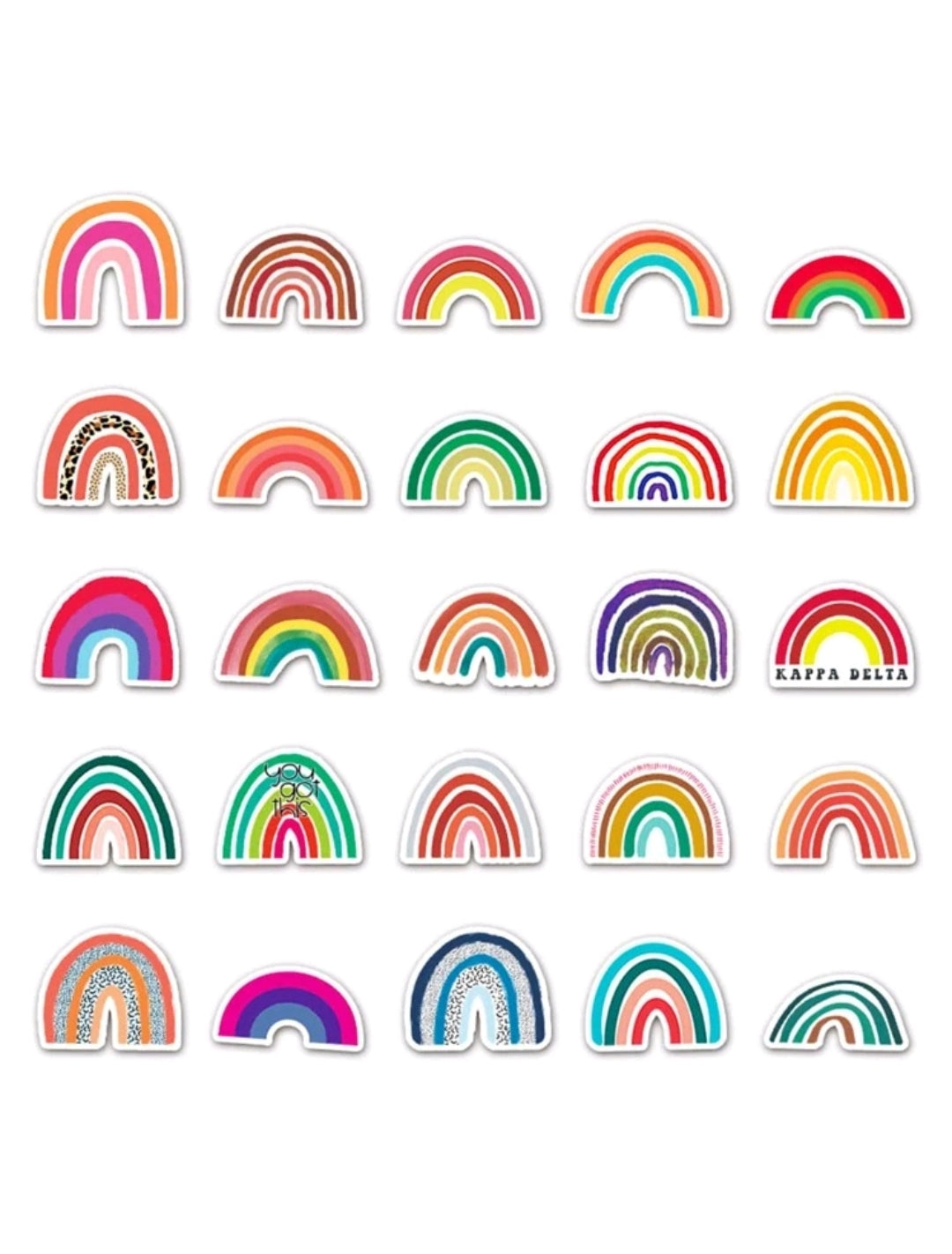 Rainbow Stickers : 5 random-in-a-pack