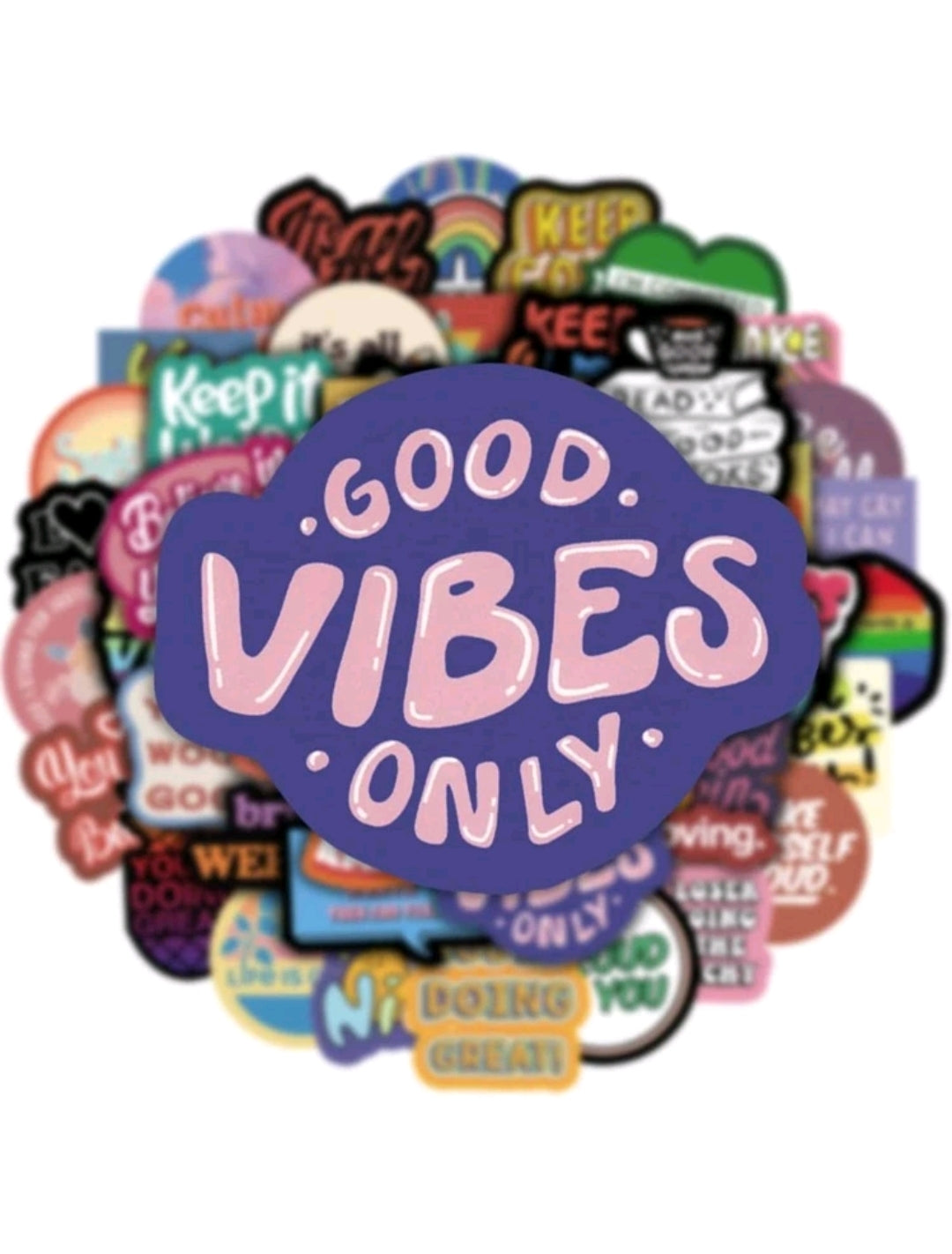 Letter Graphic Stickers : 5 random-in-a-pack