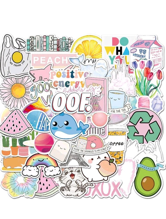 Cute Cartoon Stickers : 5 random-in-a-pack