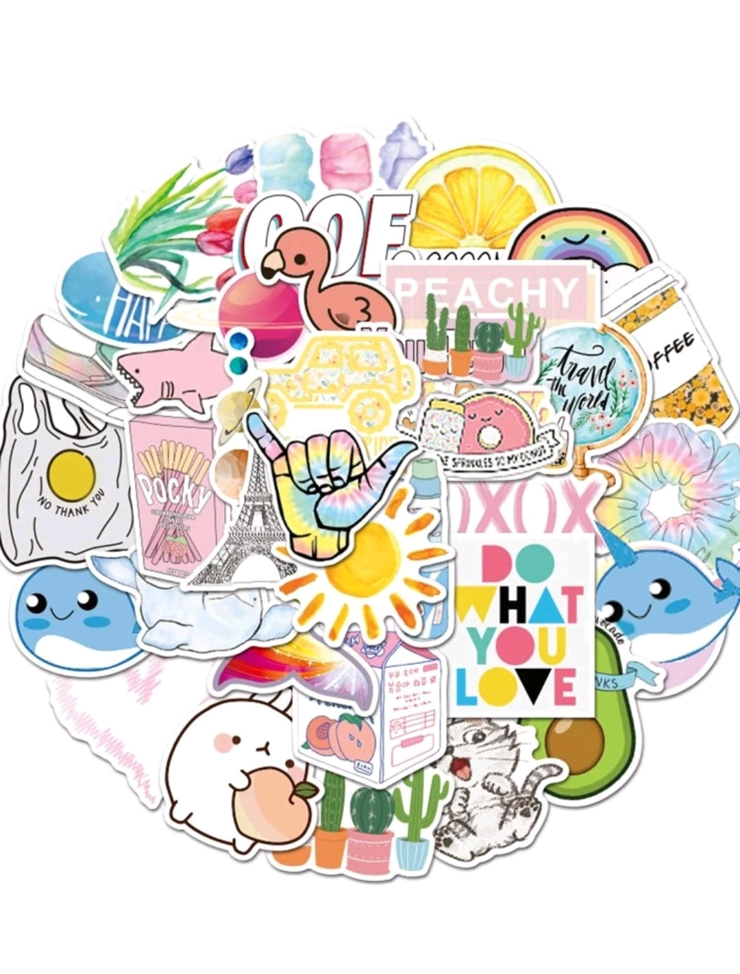 Cute Cartoon Stickers : 5 random-in-a-pack