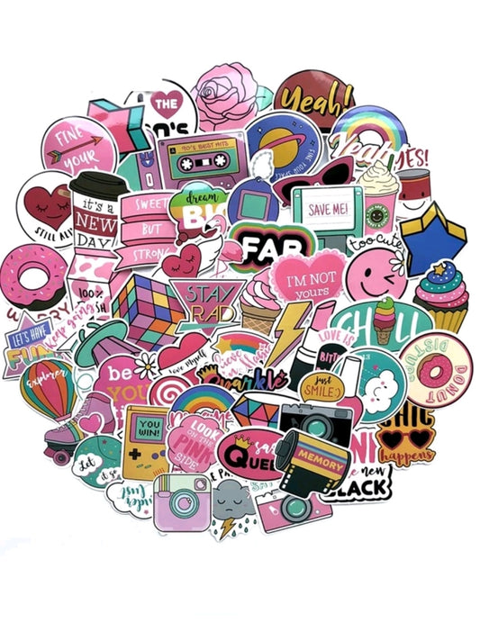 Y2K Preppy 1 Stickers : 5 random-in-a-pack