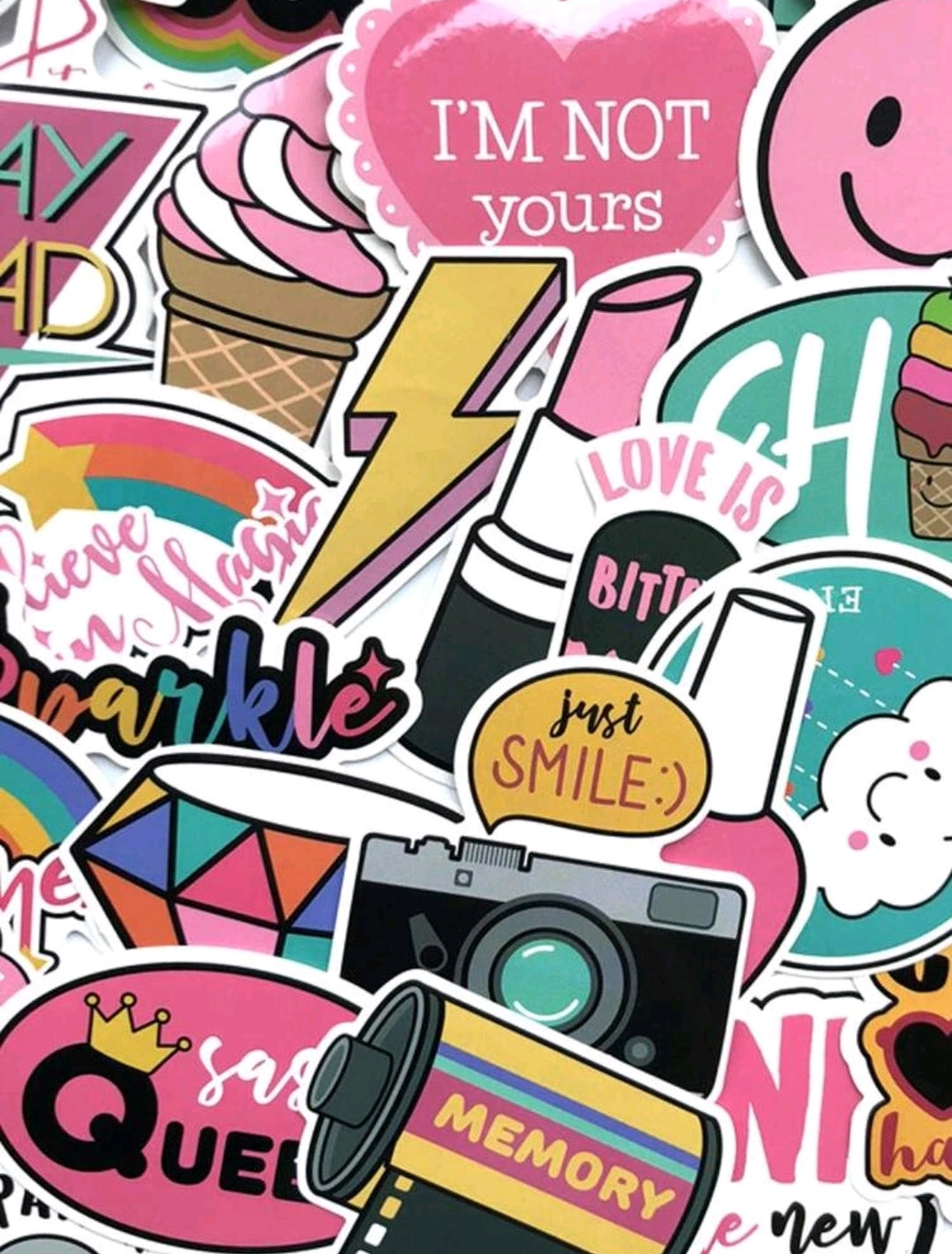 Y2K Preppy 1 Stickers : 5 random-in-a-pack