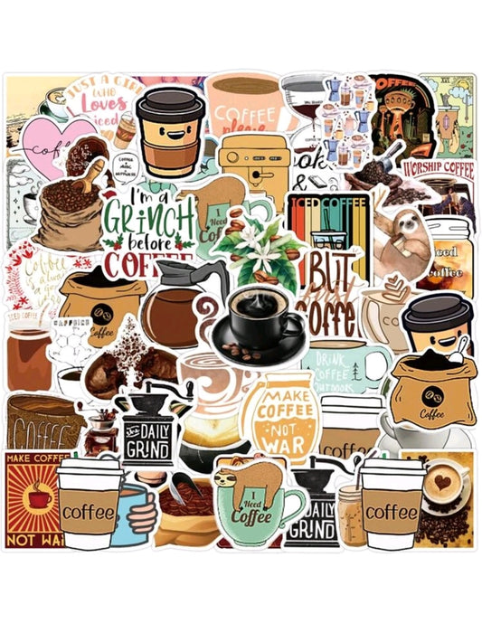 Coffee Stickers 1 : 5 random-in-a-pack