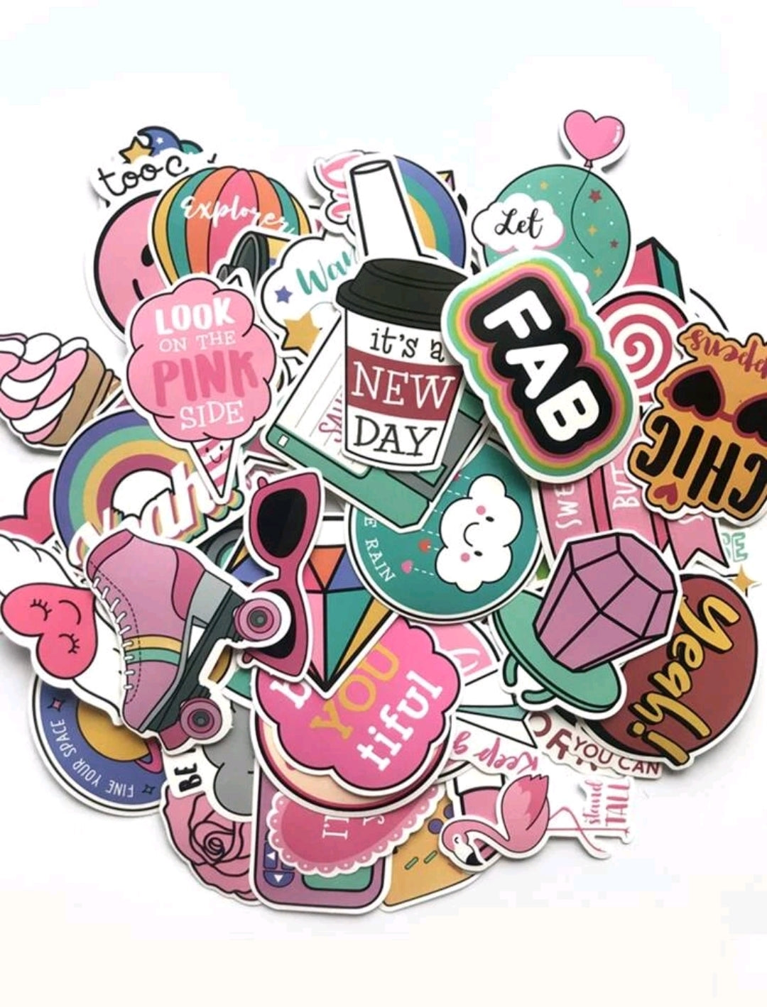 Y2K Preppy 2 Stickers : 5 random-in-a-pack