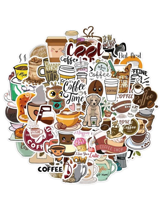 Coffee Stickers 2 : 5 random-in-a-pack