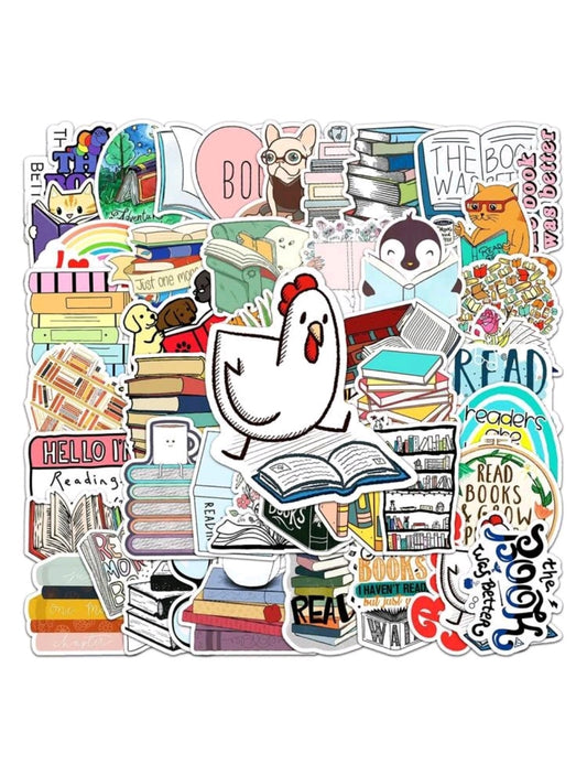 Book Stickers : 5 random-in-a-pack