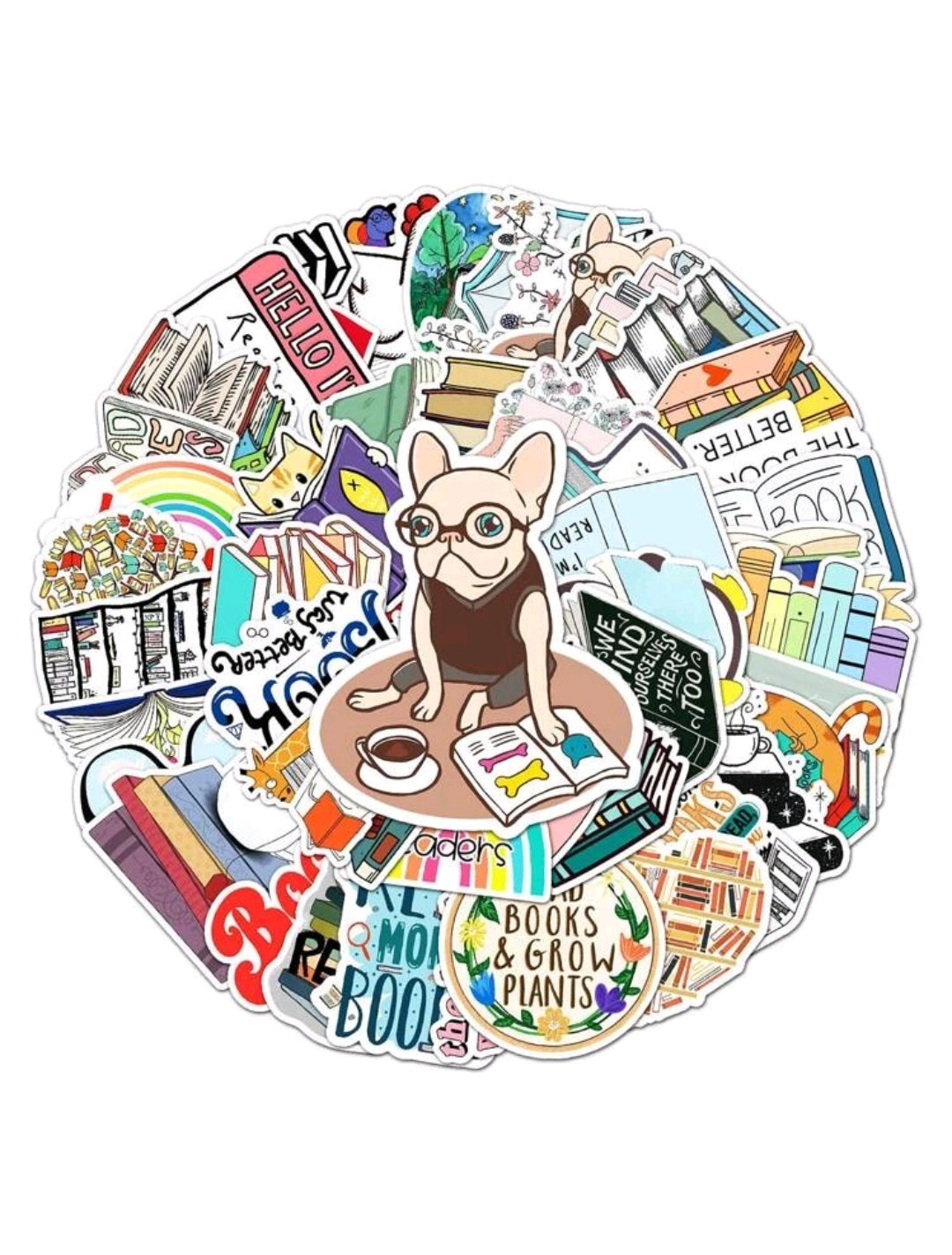Book Stickers : 5 random-in-a-pack